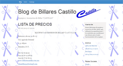 Desktop Screenshot of blog.billarescastillo.com.mx